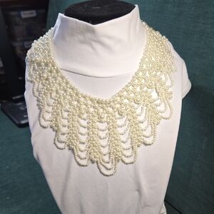 Luxe Pearl Cascade Necklace
